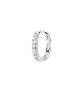 Mono Orecchino cerchietto Gioielli Fancy by Brosway in argento zirconi bianchi mm 14 fiw89