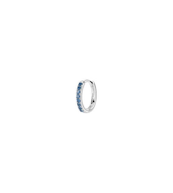 Mono Orecchino cerchietto Gioielli Fancy by Brosway in argento zirconi blu mm 14 ffb81