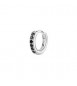 Mono Orecchino cerchietto Gioielli Fancy by Brosway in argento zirconi neri mm 14 fmb85