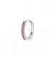 Mono Orecchino cerchietto Gioielli Fancy by Brosway in argento zirconi rossi mm 14 fpr85