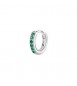 Mono Orecchino cerchietto Gioielli Fancy by Brosway in argento zirconi verdi mm 12 flg80