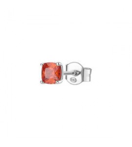Mono Orecchino Gioielli Fancy by Brosway in argento zircone cushion arancione fvo07