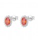 Orecchini Donna Gioielli Fancy by Brosway in argento kate zircone arancione fvo11