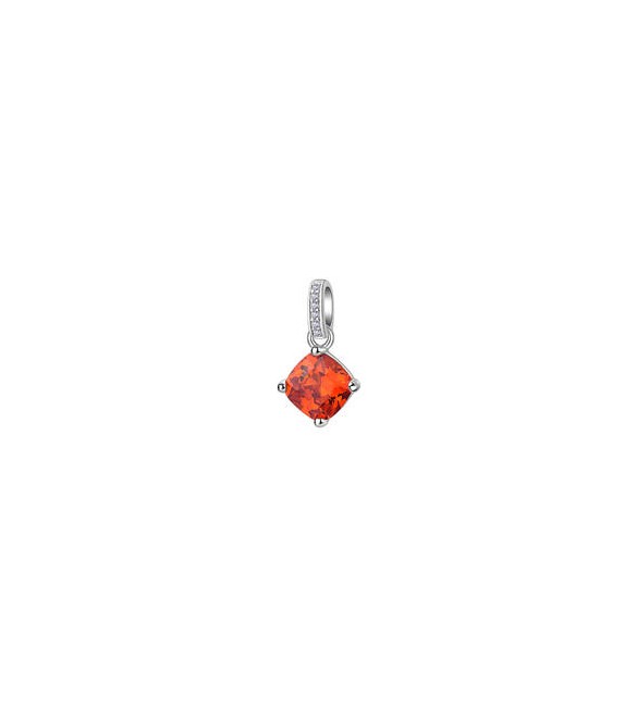 Pendente Gioielli Fancy by Brosway in argento zircone cushion arancione fvo04