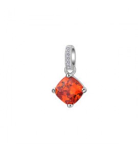 Pendente Gioielli Fancy by Brosway in argento zircone cushion arancione fvo04