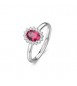 Anello Kate Gioielli Fancy by Brosway in argento zircone ovale rosso misura 12 fpr75b