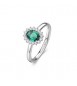 Anello Kate Gioielli Fancy by Brosway in argento zircone ovale verde misura 20 flg71f