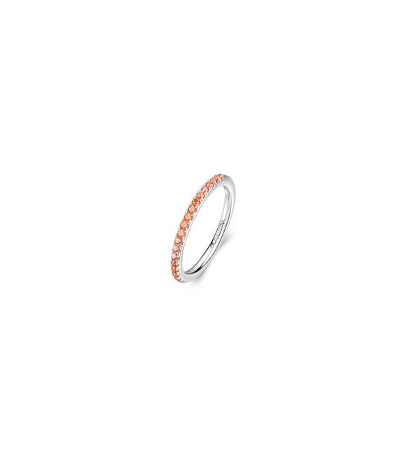 Anello veretta Gioielli Fancy by Brosway in argento zirconi arancione misura 18 fvo20e