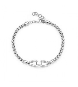 Bracciale Uomo Gioielli Brosway Knocker in acciaio con catena spiga bkc24