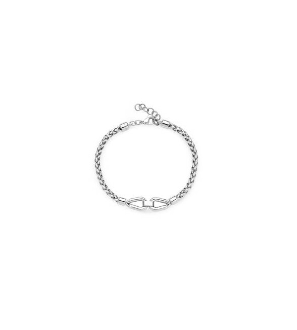 Bracciale Uomo Gioielli Brosway Knocker in acciaio con catena spiga bkc24