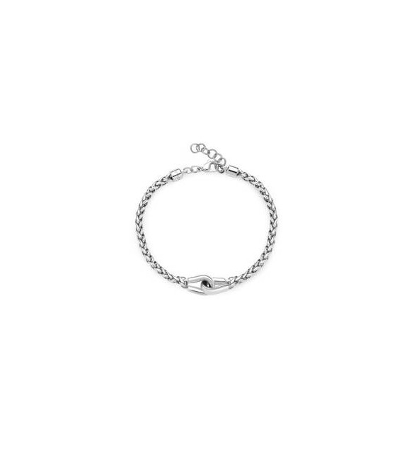 Bracciale Uomo Gioielli Brosway Knocker in acciaio con catena spiga bkc26