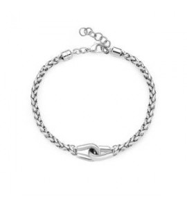 Bracciale Uomo Gioielli Brosway Knocker in acciaio con catena spiga bkc26