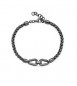 Bracciale Uomo Gioielli Brosway Knocker in acciaio pvd gun con catena spiga bkc25
