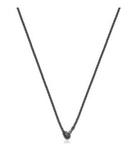 Collana Uomo Gioielli Brosway Knocker in acciaio pvd gun con catena spiga bkc03