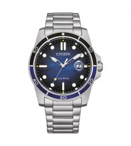 Orologio Solo Tempo Uomo Citizen Eco Drive Marine blu aw1810-85l