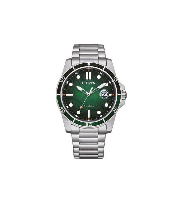 Orologio Solo Tempo Uomo Citizen Eco Drive Marine verde aw1811-82x