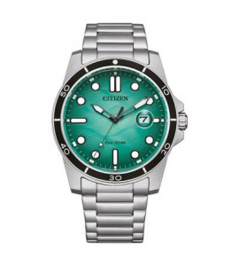 Orologio Solo Tempo Uomo Citizen Eco Drive Marine verde aw1816-89l