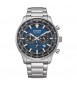 Orologio Cronografo Uomo Citizen Eco Drive Aviator blu ca4500-91l