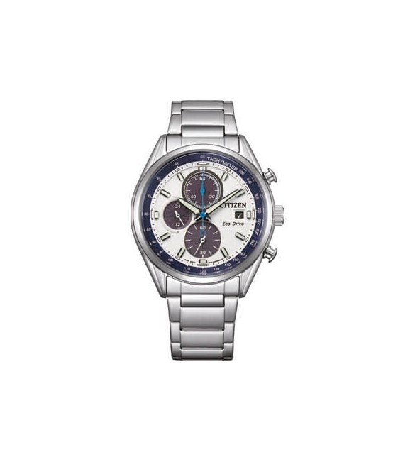 Orologio Cronografo Uomo Citizen Eco Drive Metropolitan bianco ca0459-79a