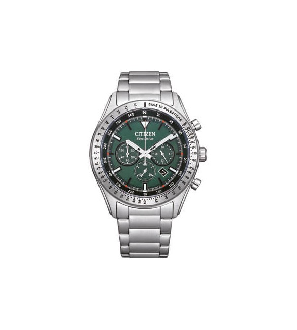 Orologio Cronografo Uomo Citizen Eco Drive Rescue verde ca4600-89x