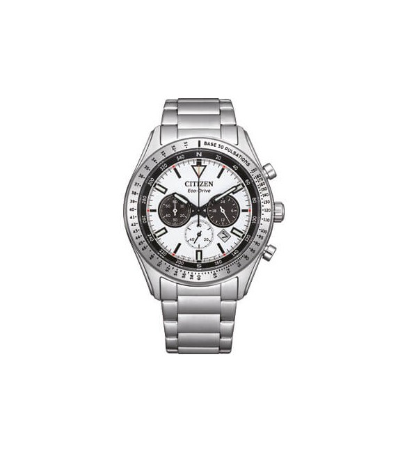 Orologio Cronografo Uomo Citizen Eco Drive Rescue bianco ca4600-89a