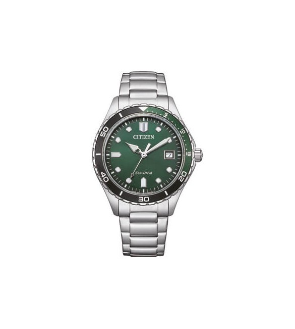 Orologio Solo Tempo Unisex Citizen Eco Drive Marine verde aw1828-80x