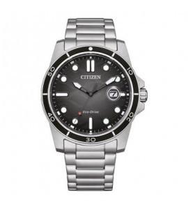 Orologio Solo Tempo Uomo Citizen Eco Drive Marine nero aw1816-89e