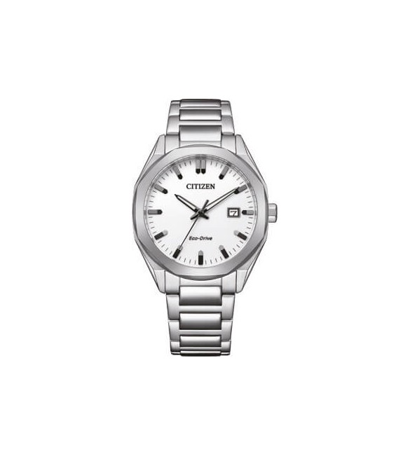 Orologio Solo Tempo Uomo Citizen Eco Drive Metropolitan bianco bm7620-83a