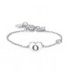 Bracciale Donna Gioielli Sagapò Click in acciaio con Cuore e iniziale O sck132