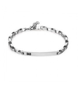 Bracciale Uomo Gioielli Sagapò Proud in acciaio catena Dad spd16