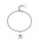 Bracciale Donna Gioielli Sagapò Be My Family in acciaio con Stella e incisione Besties Forever sby032