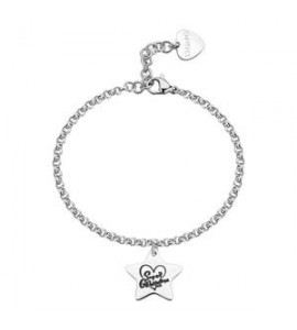 Bracciale Donna Gioielli Sagapò Be My Family in acciaio con Stella e incisione Super Grandma sby038