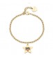 Bracciale Donna Gioielli Sagapò Be My Family in acciaio dorato con Stella e incisione Sister sby036