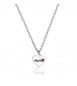 Collana Donna Gioielli Sagapò Be My Family in acciaio con Cuore e incisione Mom sby004