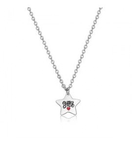 Collana Donna Gioielli Sagapò Be My Family in acciaio con Stella e incisione Sister sby005