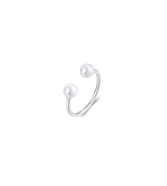 Anello Donna Gioielli S\'agapò Wisdom in acciaio con Perle swi34