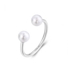 Anello Donna Gioielli S\'agapò Wisdom in acciaio con Perle swi34