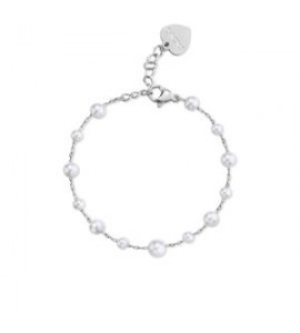 Bracciale Donna Gioielli S\'agapò Wisdom in acciaio con Perle swi17