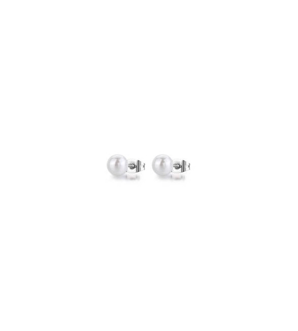 Orecchini Donna Gioielli S\'agapò Wisdom in acciaio con Perle swi27