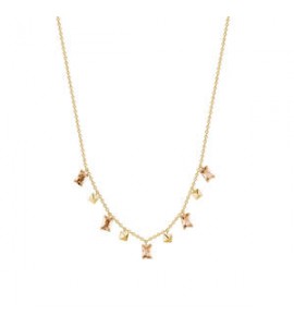 Collana Donna Gioielli Rosato Cubica in argento e cristalli RZCU102