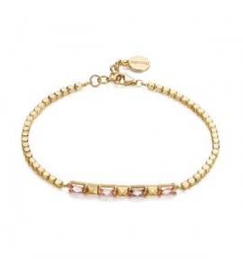 Bracciale Donna Gioielli Rosato Cubica in argento e cristalli RZCU104