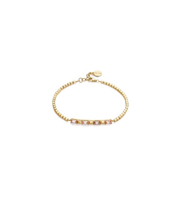 Bracciale Donna Gioielli Rosato Cubica in argento e cristalli RZCU104