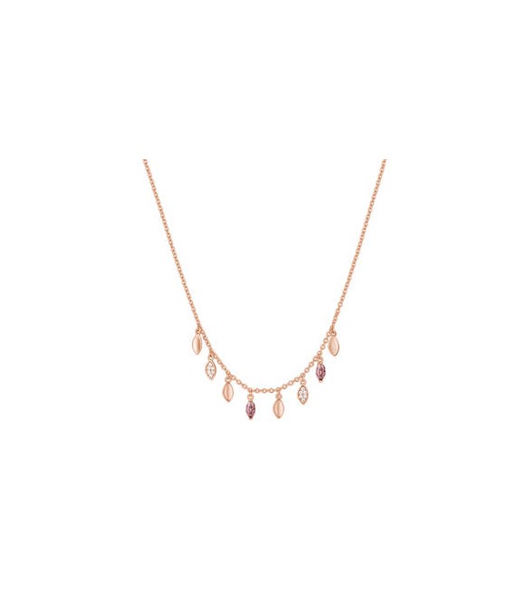 Collana Donna Gioielli Rosato Gaia in argento rosato e cristalli RZGA09