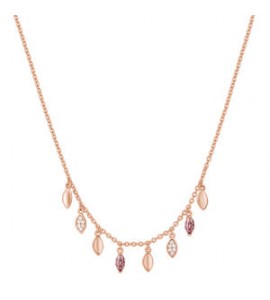 Collana Donna Gioielli Rosato Gaia in argento rosato e cristalli RZGA09