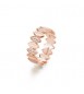 Anello Donna Gioielli Rosato Gaia in argento rosato e cristalli misura18 RZGA59D