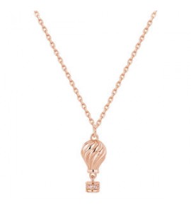 Collana Donna Gioielli Rosato Aria in argento rosato con mongolfiera RZAR02