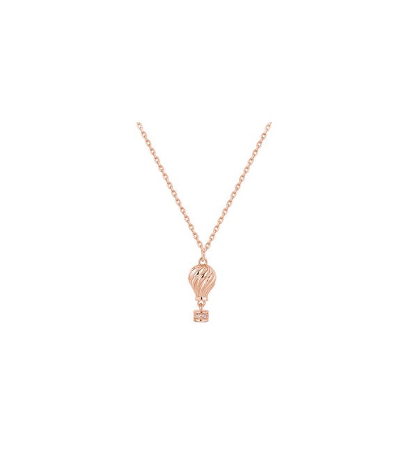 Collana Donna Gioielli Rosato Aria in argento rosato con mongolfiera RZAR02
