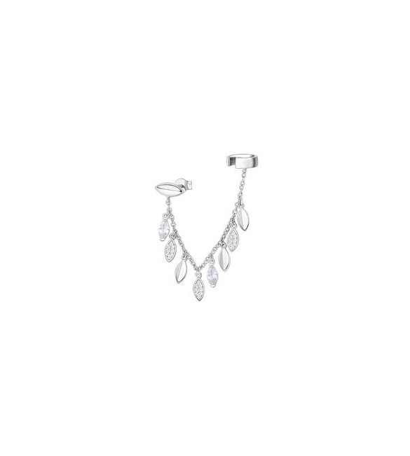 Mono Orecchino Ear Cuff Donna Gioielli Rosato Gaia in argento e cristalli RZGA54