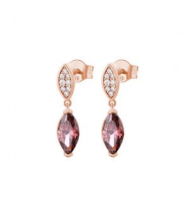 Orecchini Donna Gioielli Rosato Gaia in argento rosato e cristalli RZGA49