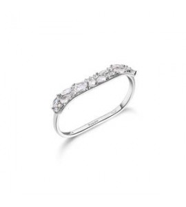 Anello Doppio Donna Gioielli Rosato Gemma in argento con zirconi RZGE52